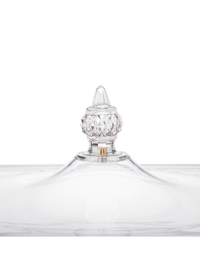 بن شيهون ✨ علبة تقديم أكريليك شفافة بغطاء فاخر – مقاس 40×27×7 سم | مثالية للحلويات والضيافة الراقية 🍰 - Image 4